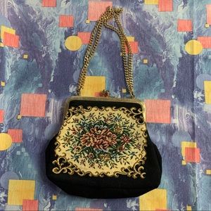 Vintage Embroidered Clutch